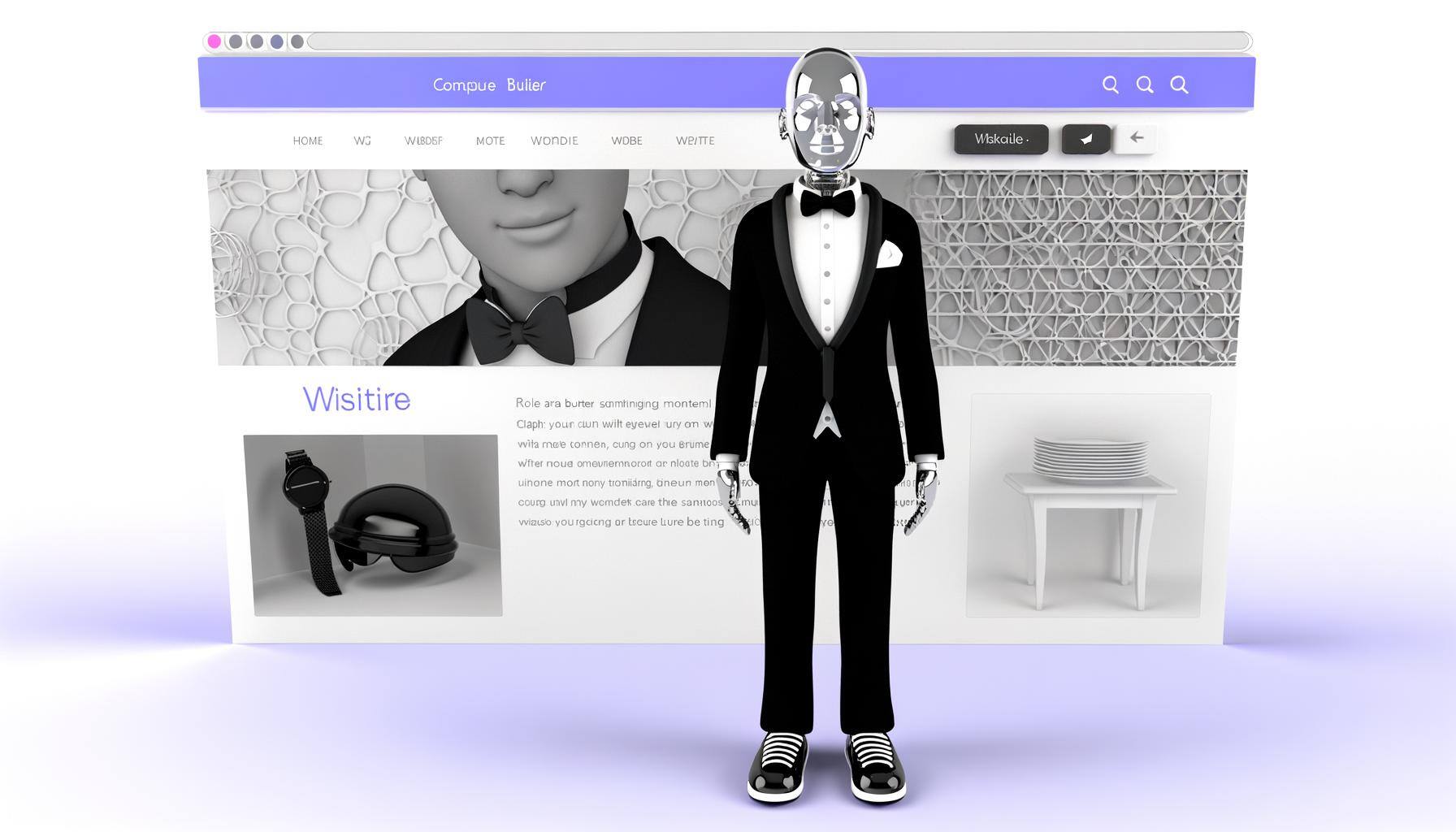 An digital butler that welcomes you to your webiste