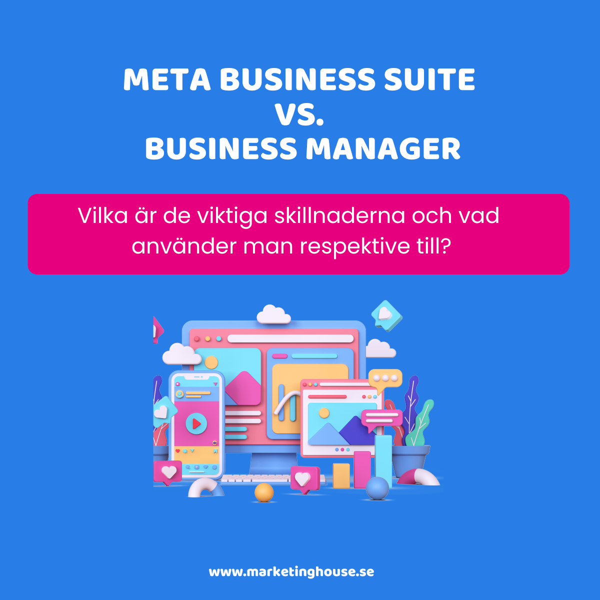 meta business suite vs business manager LinkedIn-inlägg